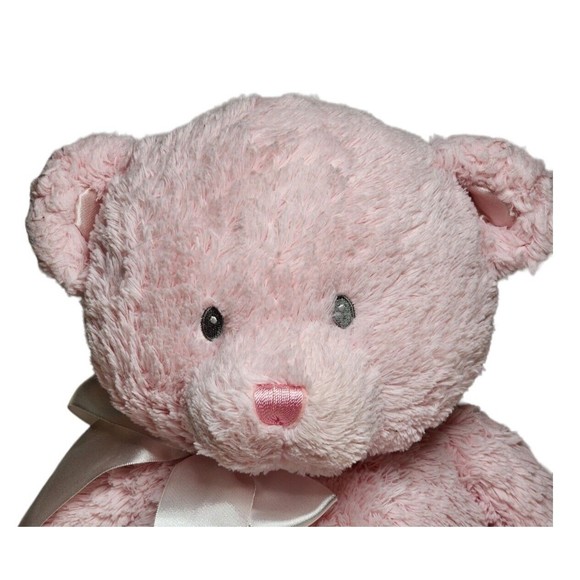 Gund Baby My First Teddy Bear Pink Girl Large Plush Stuffed Animal Toy Satin - Picture 5 of 8